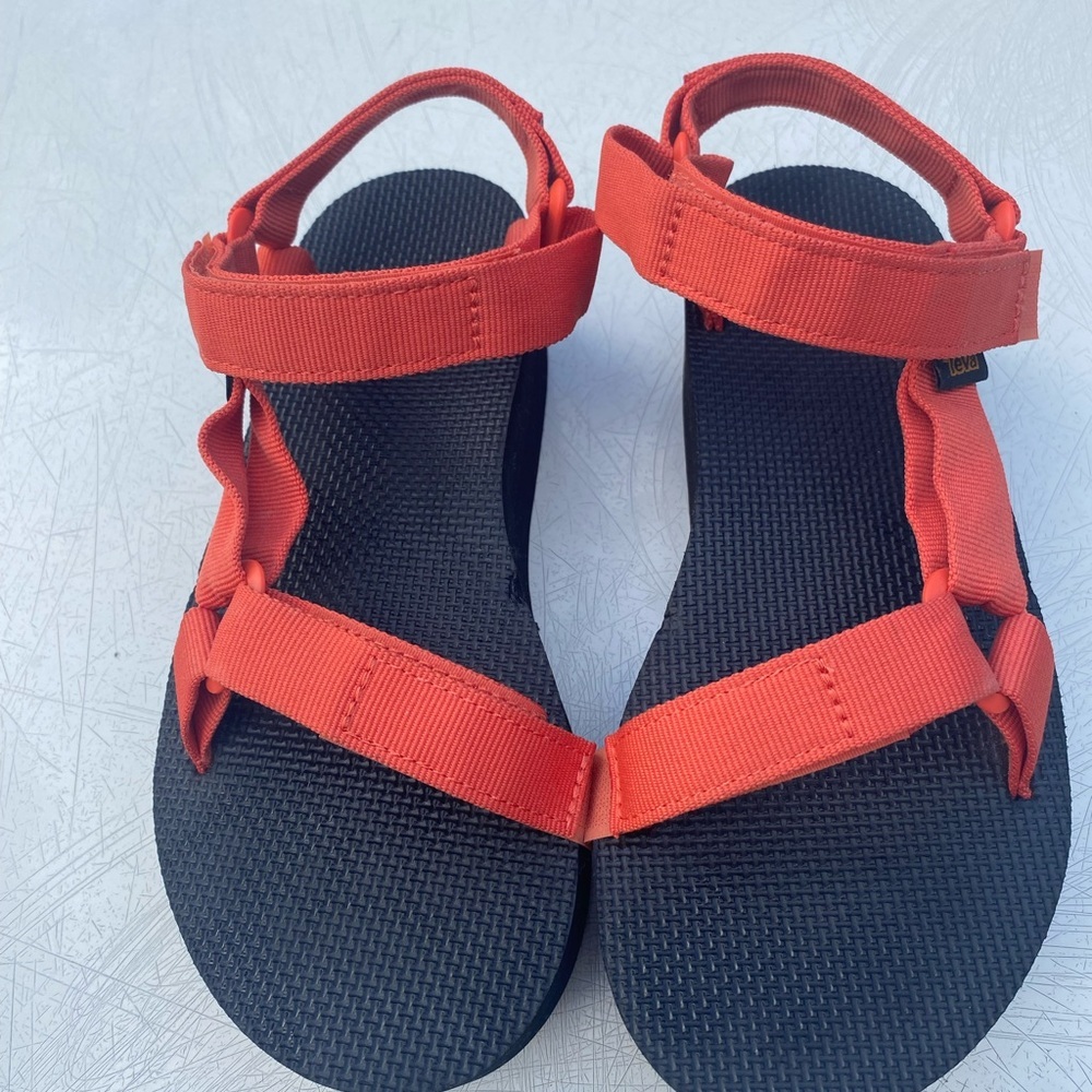 Teva Orange and Black Sandals
